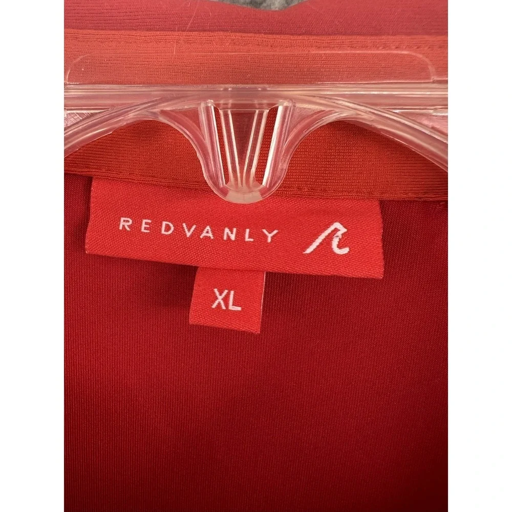 NEW Redvanly Men's Size XL Rio Red Blue Golf Polo Shirt Stretch